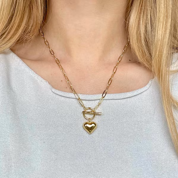 Gold Filled Paperclip Chain Necklace